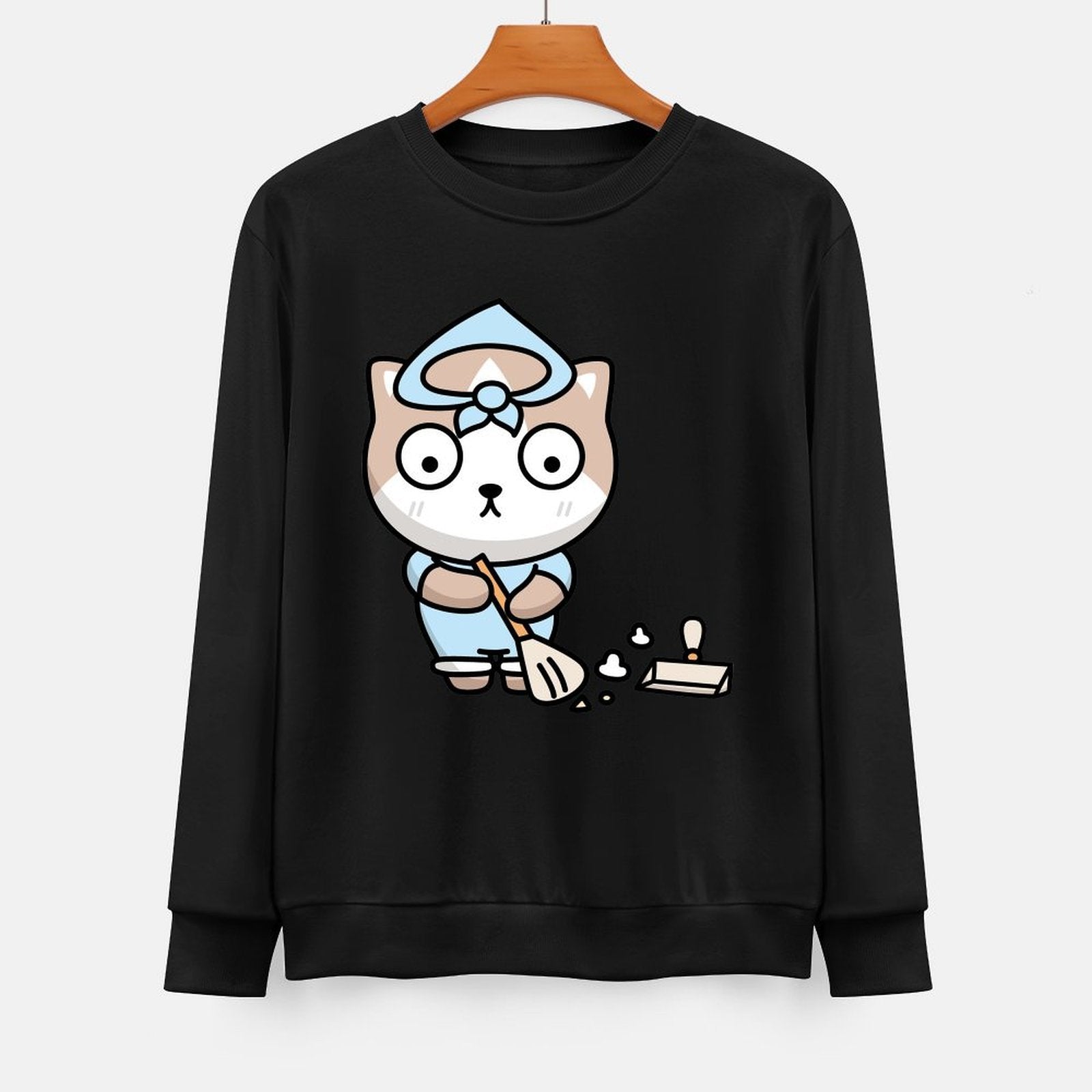 Front Patterned Long Sleeve TopEasy-Care PureStyle